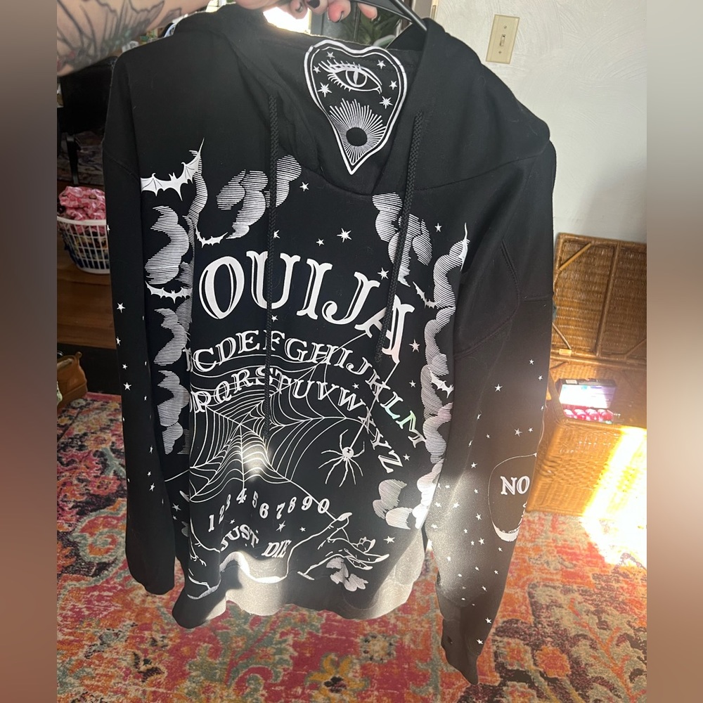 dolls kill ouija hoodie large, oversized fit